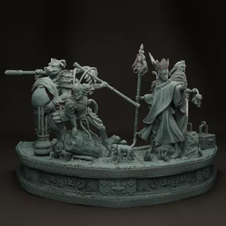 Journey to the west diorama