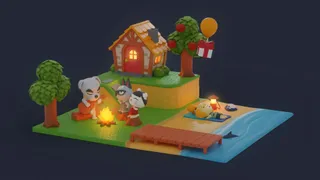 Animal Crossing Diorama