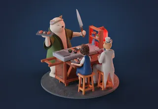 The Cat Returns Diorama