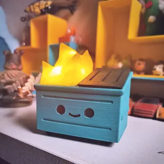 Cute Dumpster Fire Light