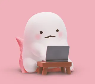 Cute Thing Using A Laptop