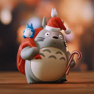 Cute Totoro Christmas Miniature