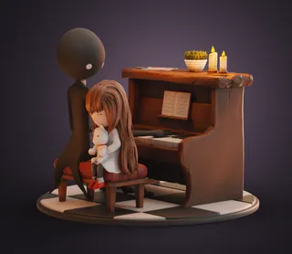 Deemo Game Diorama