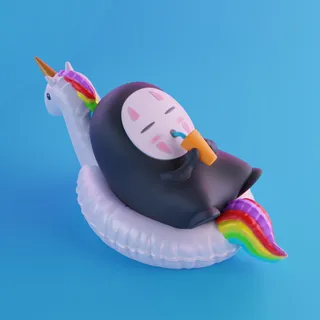NoFace Chilling In The Pool
