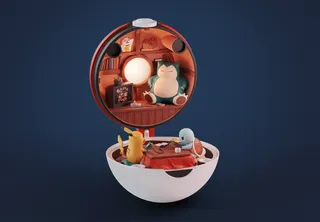 Pokeball Diorama