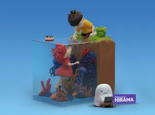 Ponyo Diorama